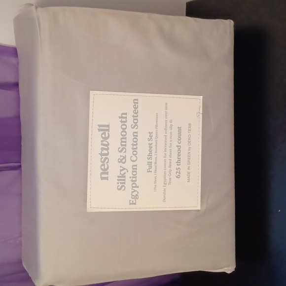 nestwell Bedding New Nestwell Silky Smooth Egyptian Cotton Sateen